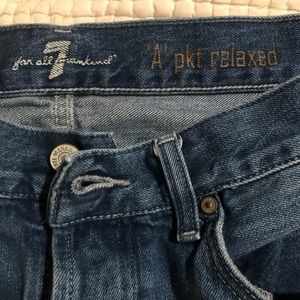 7 for all man kind jeans size 33